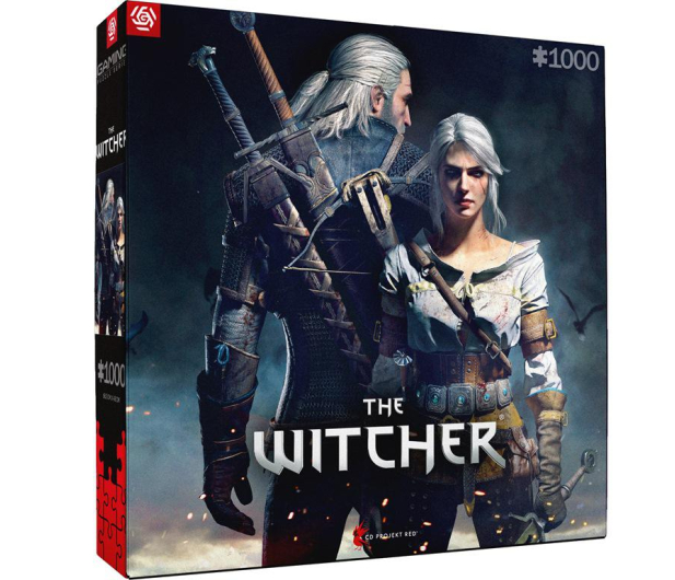 Merch The Witcher (Wiedźmin): Geralt & Ciri Puzzles 1000 - 1068692 - zdjęcie